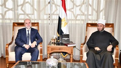 وزير الأوقاف يستقبل قاضي قضاة فلسطين ومستشار الرئيس للشؤون الدينية والعلاقات الإسلامية