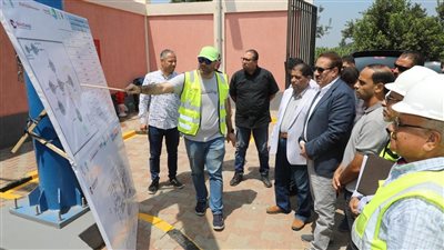 محافظ المنوفية يتفقد محطتي رفع ومعالجة صفط جدام ومحطة رفع كفر العلوي