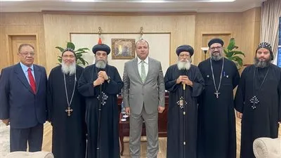 إيبارشية أسوان ودير الأنبا باخوميوس بحاجر إدفو تهنىء مدير أمن أسوان الجديد