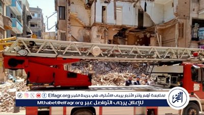 محافظ المنوفية: استمرار رفع أنقاض وإزالة الجزء المتبقي من العقار المنهار