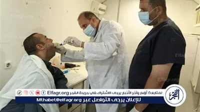 صحة المنيا: توقيع الكشف الطبي على 1401 مواطن خلال قافلة طبية بقرية كوم اللوفي 