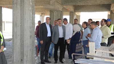 محافظ المنوفية يتفقد الأعمال الإنشائية لمدرسة دناصور الثانوية الجديدة بإستثمارات 15 مليون جنيه 