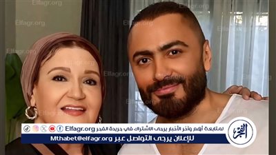ميمي جمال والدة تامر حسني في فيلم 