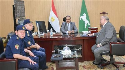 محافظ الشرقية يلتقي مدير إدارة الحماية المدنية الجديد