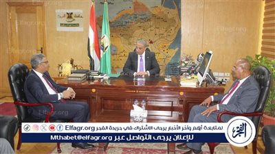 محافظ الفيوم يستقبل رئيس هيئة الاستشعار من البُعد