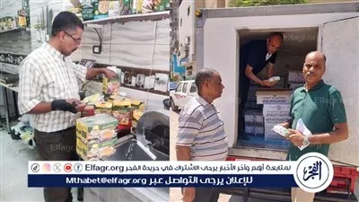 ضبط معسل مغشوش وأغذية منتهية الصلاحية في حملات تموينية ببني سويف (صور)
