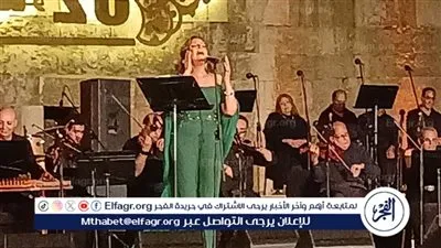  بالأخضر.. نادية مصطفى تتألق خلال حفلها بمهرجان القلعة 
