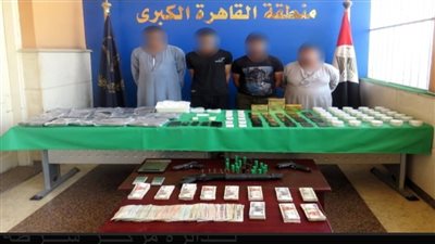 ضبط كميات من المواد المخدرة بحوزة عدة عناصر إجرامية بعدد من المحافظات