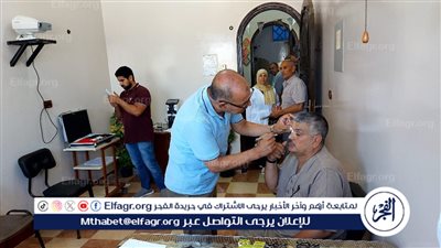 الكشف على 1983 مريضا فى قافلة طبية علاجية بكفر الوكالة بشربين