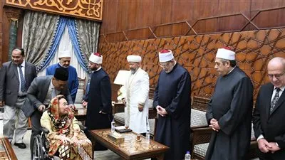  الإمام الأكبر يستقبل وزير الأوقاف والسيدة سنتا عبد الرحمن