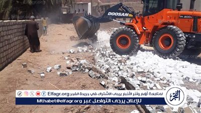 إزالة 317 حالة تعدي على أملاك الدولة والأراضي الزراعية 