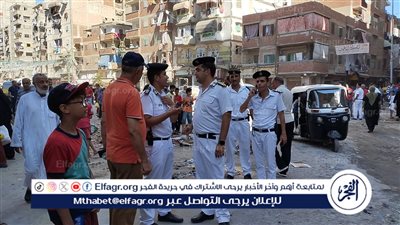 شرطة المرافق بالإسكندرية تشن حملة مكبرة لرفع الإشغالات بسوق المعهد الديني