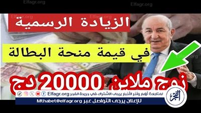 فرحة للشعب الجزائري.. رفع منحة البطالة إلى 20،000 دينار جزائري لكل المستفيدين في 2025 – بيان من الرئيس تبون