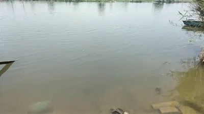 مصرع عامل غرقا فى بحر سنتريس بالمنوفية 