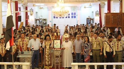 الأنبا توما يترأس القداس الإلهي لمجموعات الكشافة لراحة نفس المنتقلة مريم ميشيل