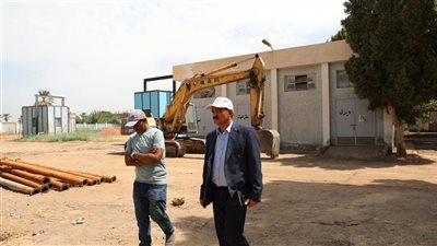 رئيس مياه أسيوط يتفقد سيرالعمل بمحطة ديروط الشريف   