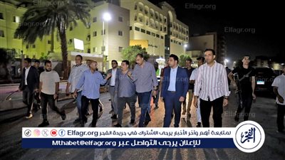 محافظ سوهاج يتفقد أعمال الرصف بشارع ترعة بأجا والكورنيش الغربي