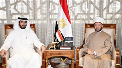 وزير الأوقاف يستقبل مدير عام المكتب الكويتى للمشروعات الخيرية بالقاهرة