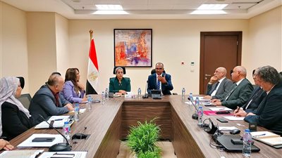 نائبا وزير الإسكان ومحافظ جنوب سيناء يناقشان خطة إعادة تأهيل ورفع كفاءة محطة معالجة الصرف الصحي بمدينة دهب