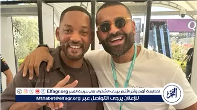  عمر السعيد مع ويل سميث في حفل غداء على هامش جائزة أذربيجان الكبرى
