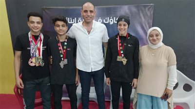 3 أبطال من المنوفية يحصلون على ميداليات ببطولة إفريقيا الدولية بتونس