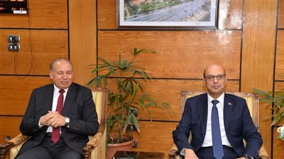 المنشاوي يستقبل رئيس جامعة المنصورة لبحث سبل التعاون المشترك   