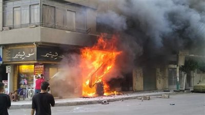 السيطرة على حريق شب في مكتبة ببنها