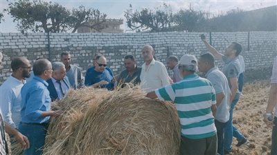 قيادات وزارة البيئة بجولات ميدانية لمتابعة منظومة قش الأرز بمحافظة كفر الشيخ