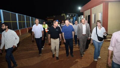 محافظ أسيوط يتفقد التشغيل التجريبي لمحطة رفع ومعالجة صرف صحي قرية المسعودي بمركز أبوتيج 