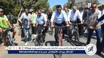 وزير الشباب والرياضة يتفوق على محافظ الغربية في مارثون للدراجات