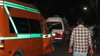 إصابة 5 أشخاص إثر حادث انقلاب سيارة ميكروباص بمنشأة القناطر