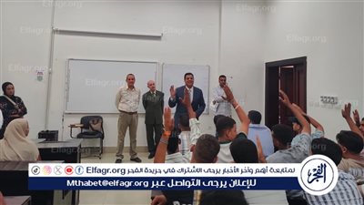 رئيس جامعة بني سويف التكنولوجية يتفقد سير العملية التعليمية بالجامعة