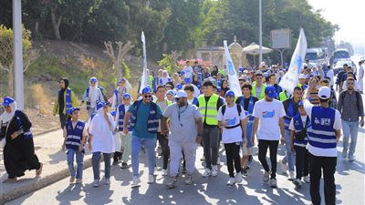 انطلاق ماراثون رياضي من أسوان إلى الإسكندرية بمشاركة 1500 متطوع ضمن فعاليات مبادرة 