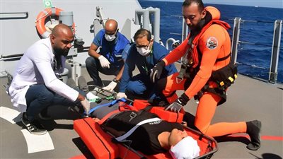 مركز البحث والإنقاذ بوزارة الدفاع ينفذ تجربة 