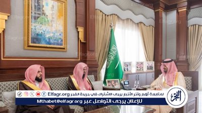 الأمير سلمان بن سلطان يستقبل إمامي المسجد النبوي الشريف المعينين حديثًا