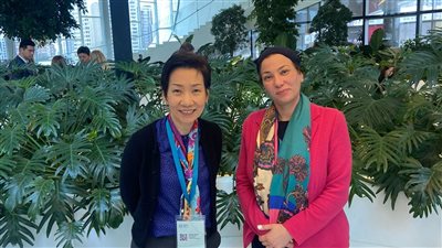 وزيرة البيئة تعقد عددا مع اللقاءات الثنائية مع ممثلي دول الصين وسنغافورة والولايات المتحدة الأمريكية