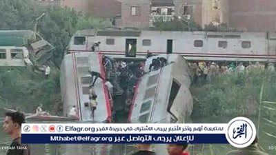 استئناف حركة القطارات في المنيا بعد حادث التصادم