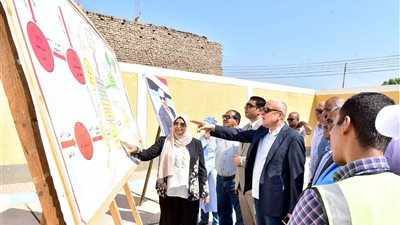 محافظ الأقصر يوجه بالانتهاء من محطات رفع صرف صحي قرى أرمنت 