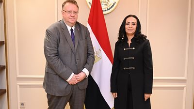 وزيرة التضامن تلتقي مدير مكتب منظمة العمل الدولية بالقاهرة