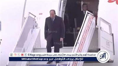 الرئيس السيسي يصل إلى روسيا للمشاركة في قمة تجمع دول بريكس