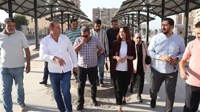 نائب محافظ الجيزة تتفقد التجهيزات النهائية لمشروع الموقف الحضاري بمنطقة كوبري الصحابة
