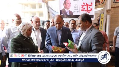 محافظ المنيا يفتتح معرض لبيع السلع واللحوم بأسعار مخفضة بنسبة 30% بمركز بني مزار
