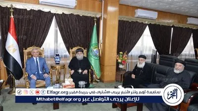 محافظ الإسماعيلية يستقبل أسقف الأقباط الأرثوذوكس