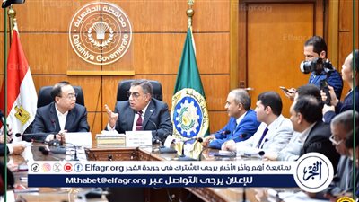 محافظ الدقهلية يستقبل رئيس المؤتمر الاستشاري الصيني بمقاطعة انخوي الصينية للتعاون (صور)