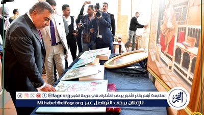 محافظ الدقهلية والوفد الصيني في افتتاح معرض الدقهلية الحادي عشر لمبادرة أيادي مصر لتسويق المنتجات اليدوية