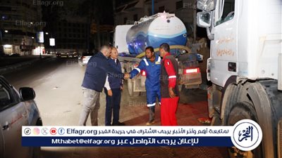 رئيس شركة مياه مطروح يتابع أعمال إزالة تراكمات مياه الأمطار