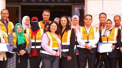 وزيرة التضامن الاجتماعي تكرم فريق التدخل السريع المركزي 