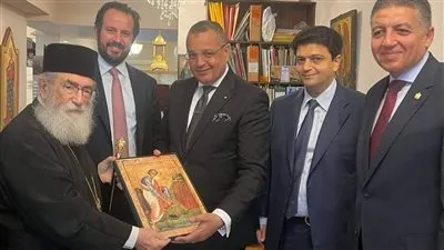 محافظ جنوب سيناء يلتقي مطران دير سانت كاترين بأثينا بحضور السفير المصري 