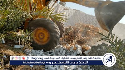 إزالة 7 حالات تعدٍ بالبناء على الأراضي الزراعية بسنورس بالفيوم 