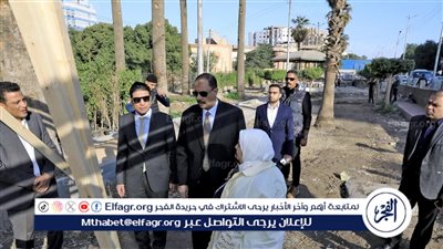 محافظ سوهاج يتفقد أعمال تطوير وتجميل الحديقة العامة أمام الثانوية العسكرية